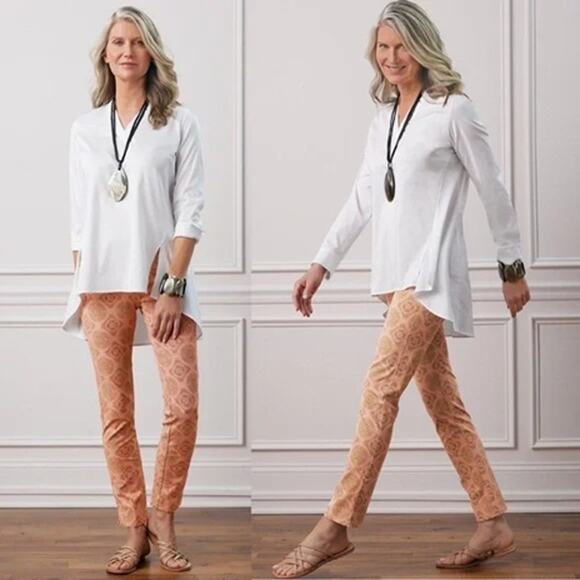 Soft Surroundings Canyon Sunset Ankle Pants Womens Sz 1X Superla Stretch Pullon - Picture 7 of 12